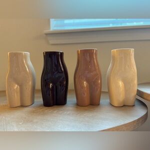 Set of 4 Body Sculpture Vases